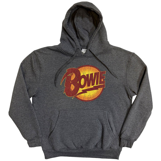 David Bowie Pullover Hoodie: Vintage Diamond Dogs Logo