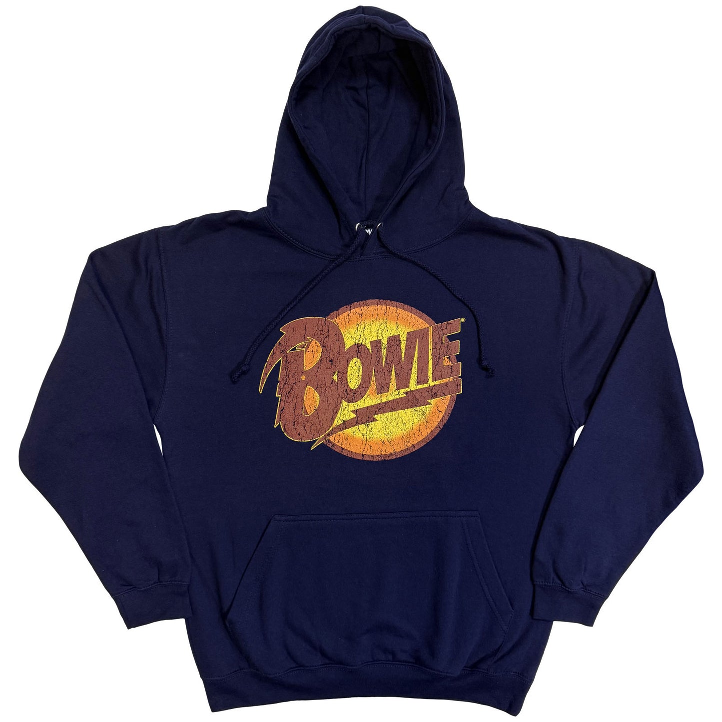 David Bowie Pullover Hoodie: Vintage Diamond Dogs Logo
