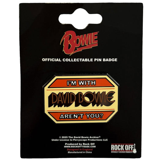David Bowie Badge: I'm With...