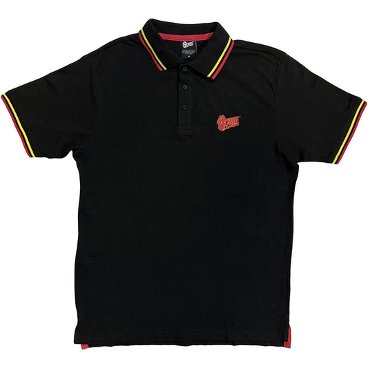 David Bowie Polo Shirt: Flash Logo