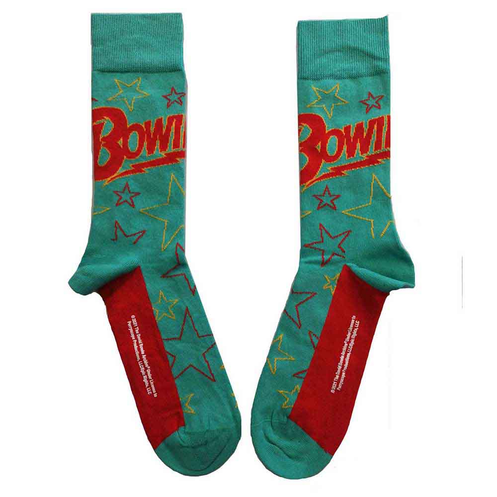 David Bowie Socks: Stars Outline