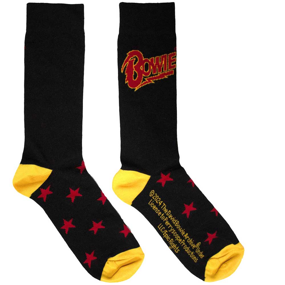 David Bowie Socks: Stars
