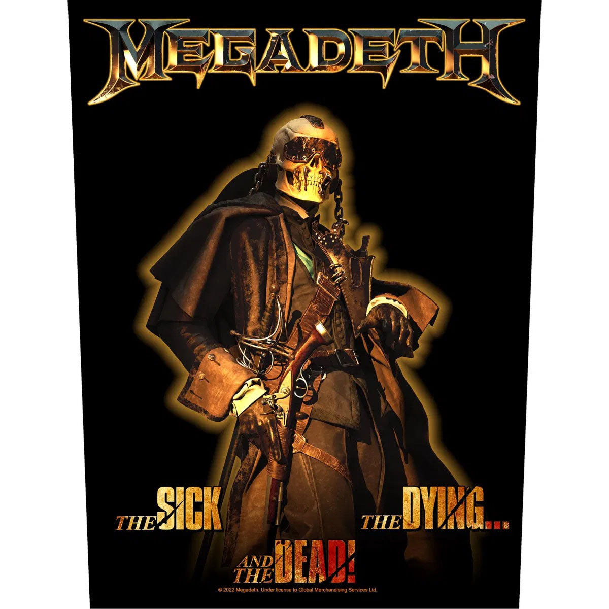 Megadeth Back Patch: The Sick  The Dying And The Dead