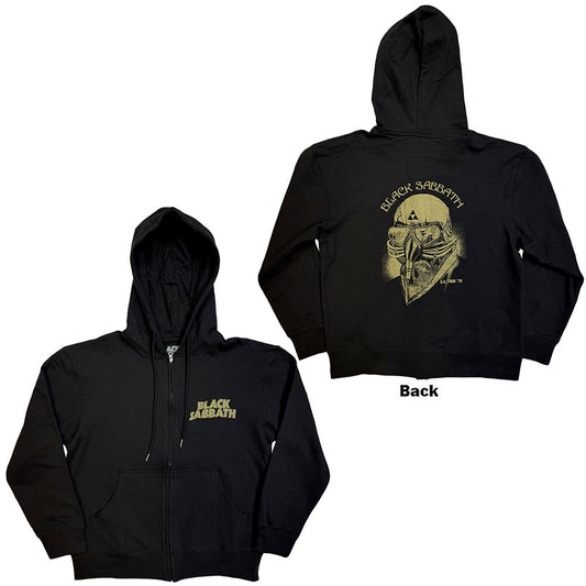 Black Sabbath Zipped Hoodie: Tour 1978