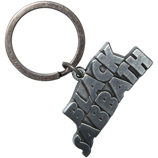 Black Sabbath Keychain: Silver Wavy Logo