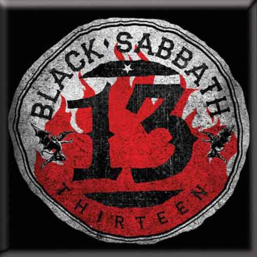 Black Sabbath Magnet: 13 Flame Circle