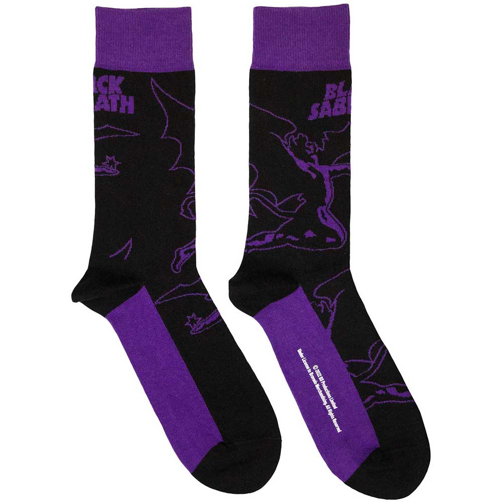 Black Sabbath Socks: Logo & Demon