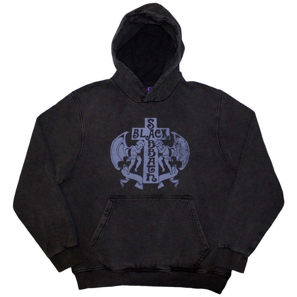 Black Sabbath Stone Wash Pullover Hoodie: Angels