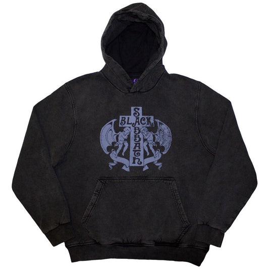 Black Sabbath Stone Wash Pullover Hoodie: Angels