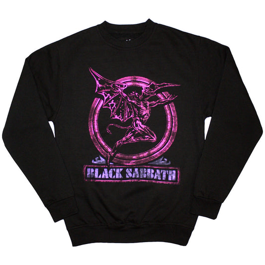 Black Sabbath Sweatshirt: Neon Pink Henry