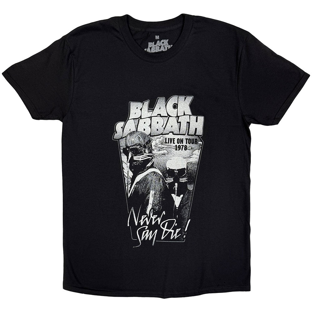 Black Sabbath T-Shirt: Never Say Die Grey Tone