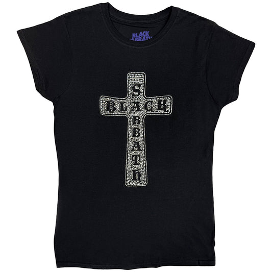 Black Sabbath Ladies T-Shirt: Cross