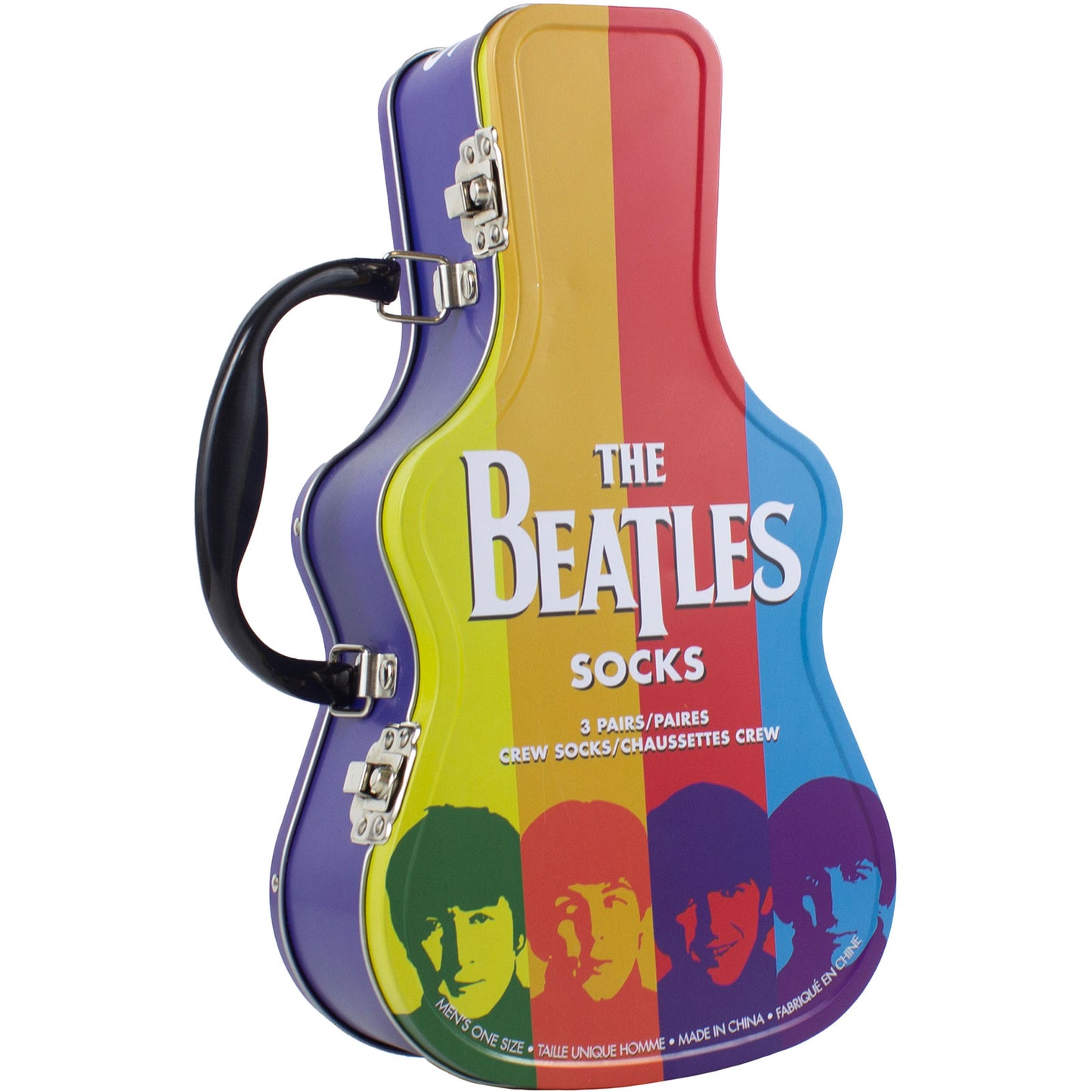 The Beatles Sock Guitar Tin: Colour Faces