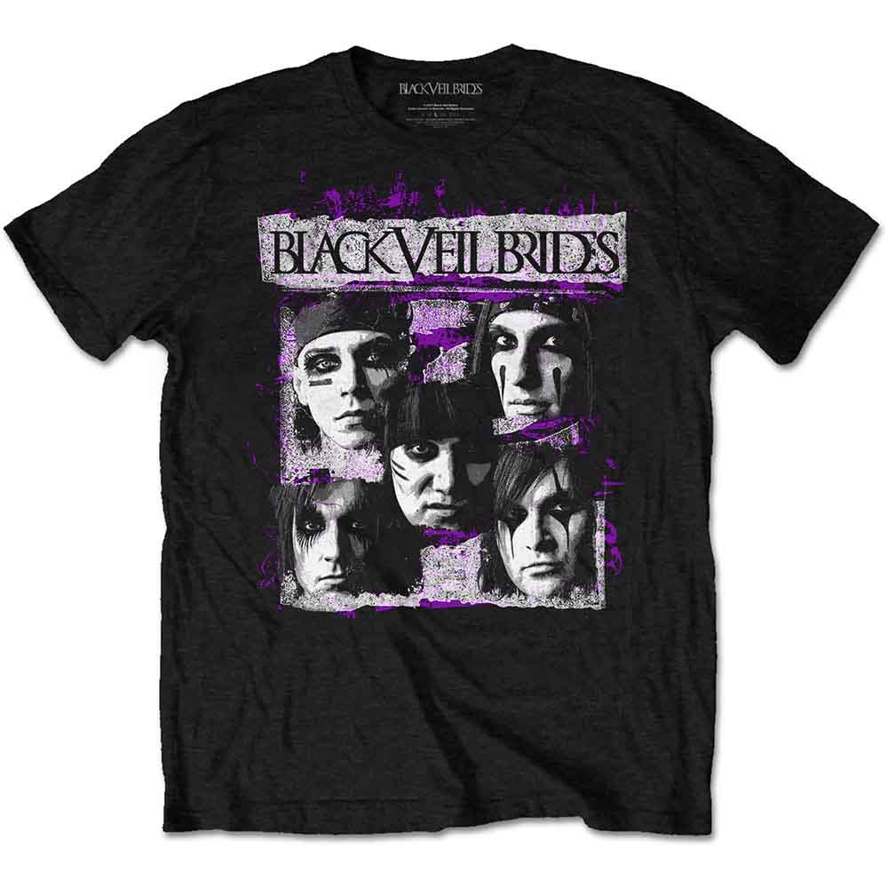 Black Veil Brides T-Shirt: Grunge Faces