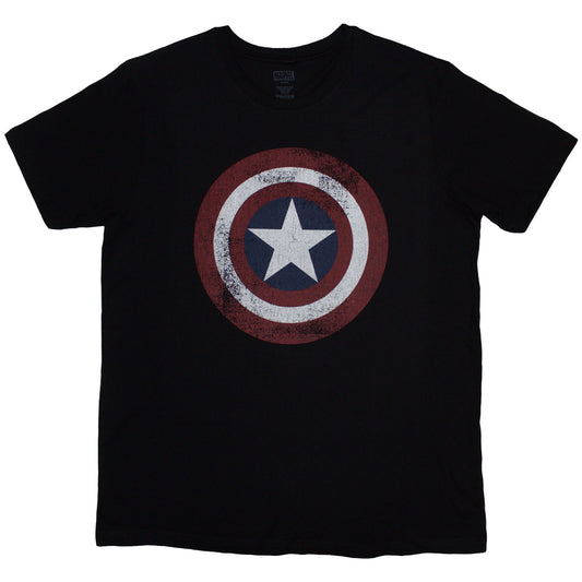 Marvel Comics T-Shirt: Captain America Distressed Shield