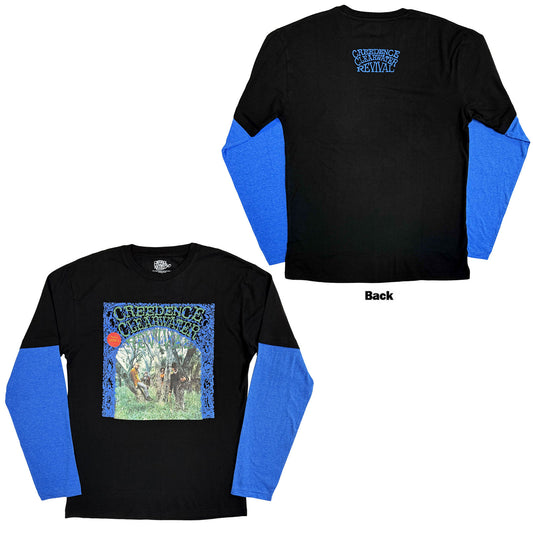 Creedence Clearwater Revival Layered Long Sleeve T-Shirt: CCR Album