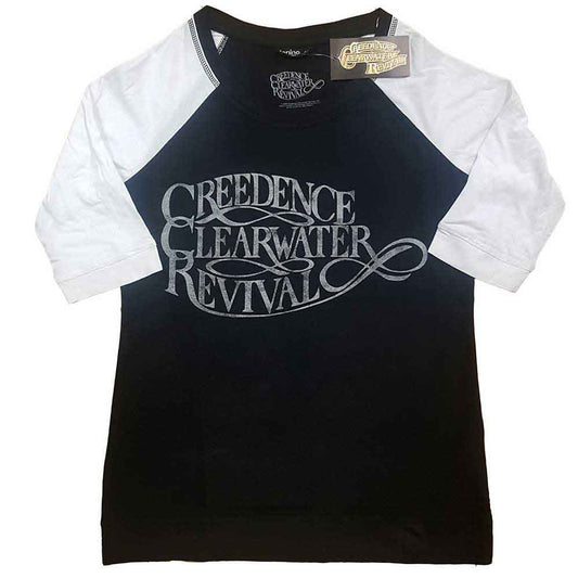 Creedence Clearwater Revival Ladies T-Shirt: Vintage Logo