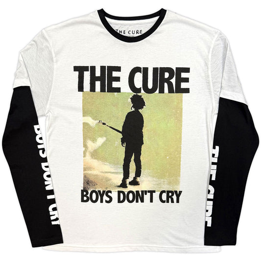 The Cure Layered Long Sleeve T-Shirt: Boys Don't Cry Box