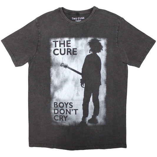 The Cure Stone Wash T-Shirt: Boys Don't Cry Black & White