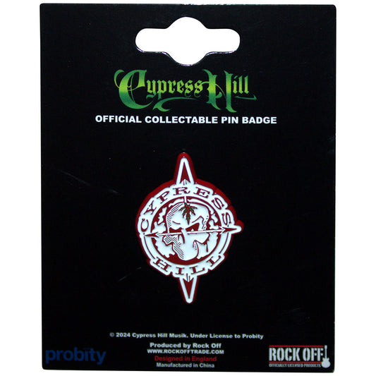 Cypress Hill Badge: Skull Compass