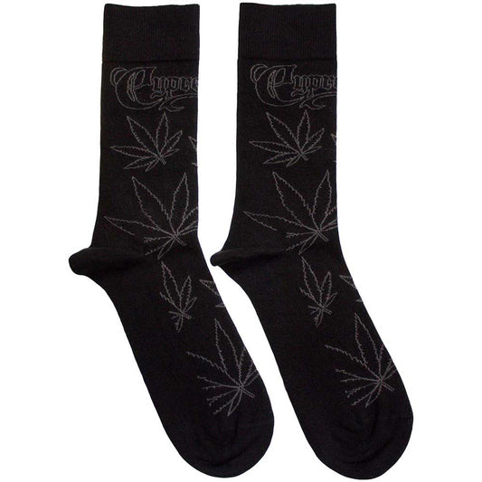 Cypress Hill Socks: Leaf Pattern