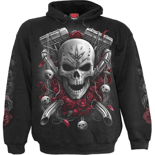 Spiral Pullover Hoodie: Dotd Bikers