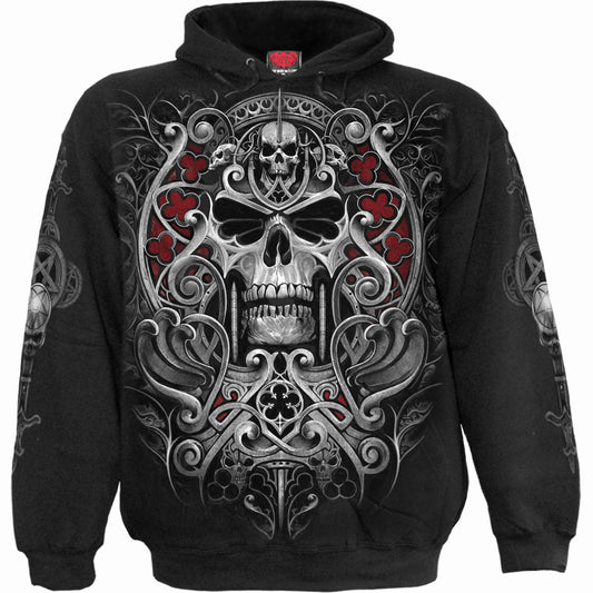 Spiral Pullover Hoodie: Reaper's Door