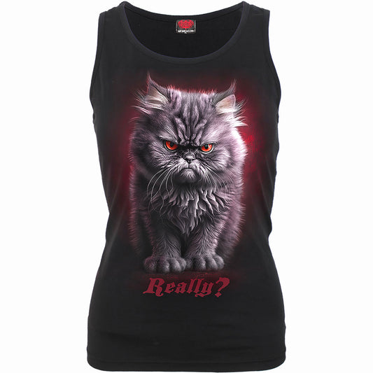 Spiral Ladies Razor Back Vest T-Shirt: Anger Management