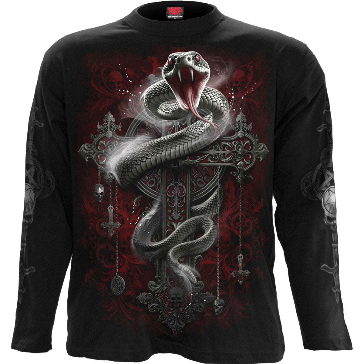 Spiral Long Sleeve T-Shirt: Gothic Serpent