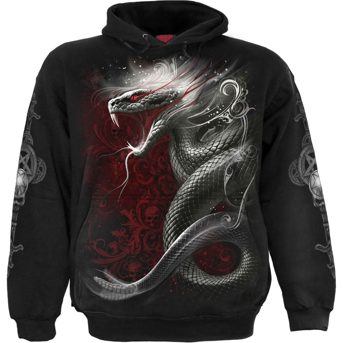 Spiral Pullover Hoodie: Gothic Serpent