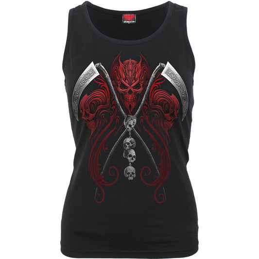 Spiral Ladies Razor Back Vest T-Shirt: Reaperess