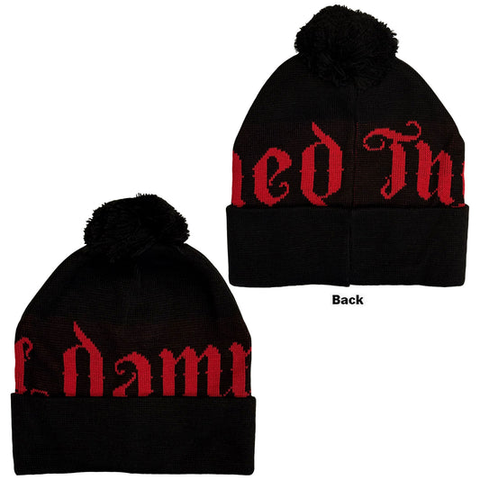 The Damned Beanie Hat: Red Logo