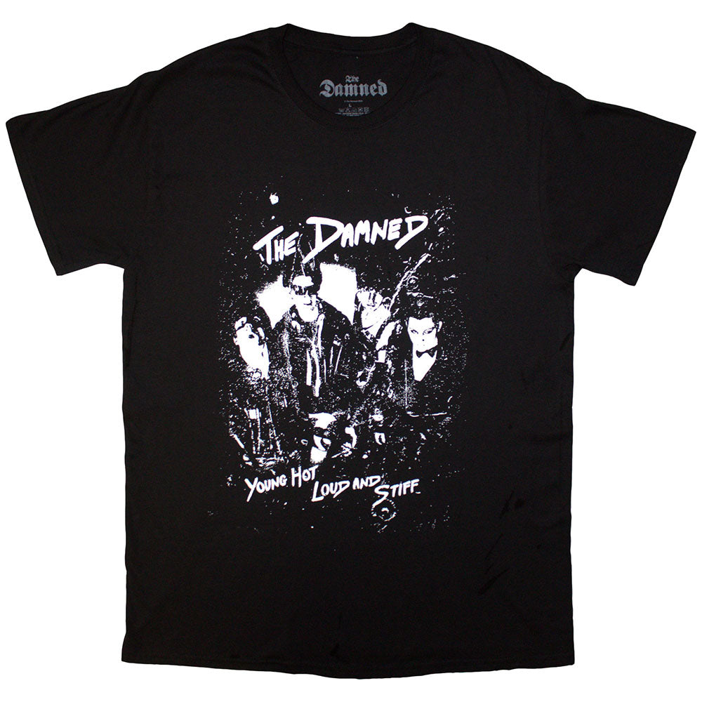 The Damned T-Shirt: Young Hot Loud & Stiff