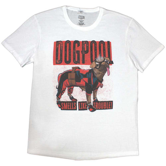 Marvel Comics T-Shirt: Deadpool Dogpool Smells Like Trouble