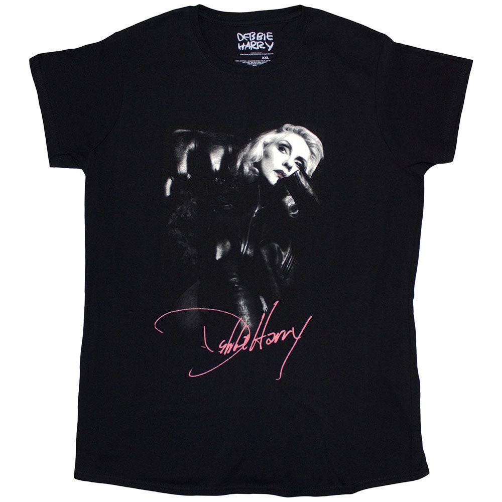 Debbie Harry Ladies T-Shirt: Leather Girl