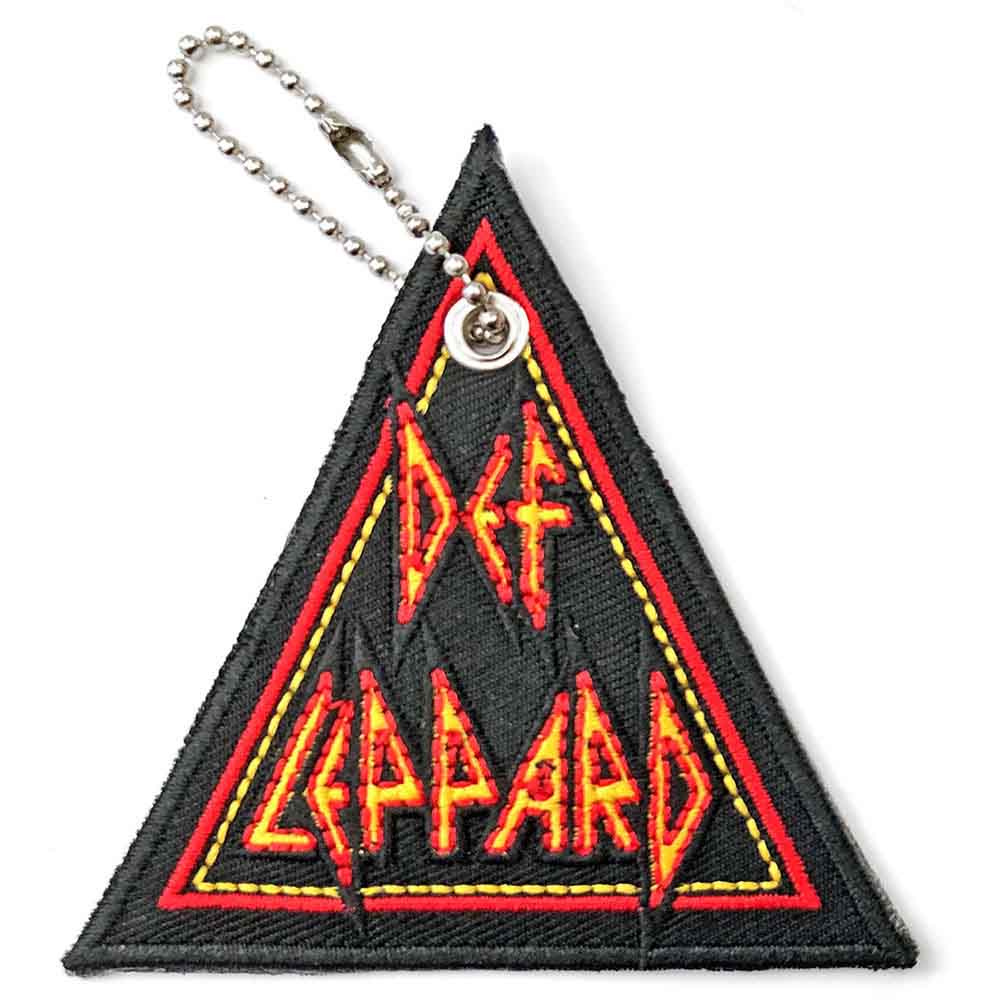 Def Leppard Patch Keychain: Tri-Logo