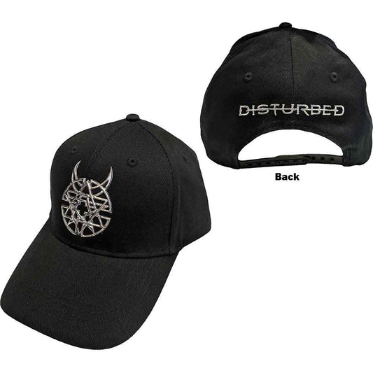 Disturbed Baseball Cap: Sonic Silver Icon & Logo