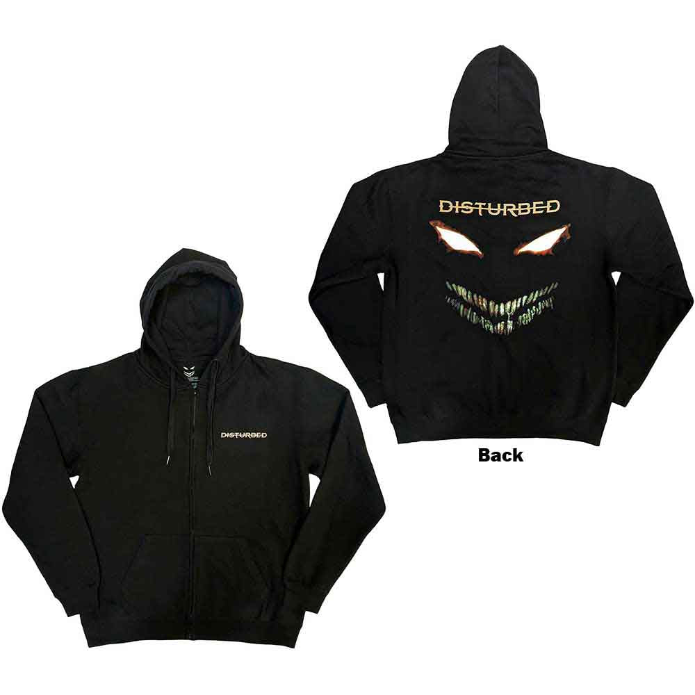 Disturbed Zipped Hoodie: The Face