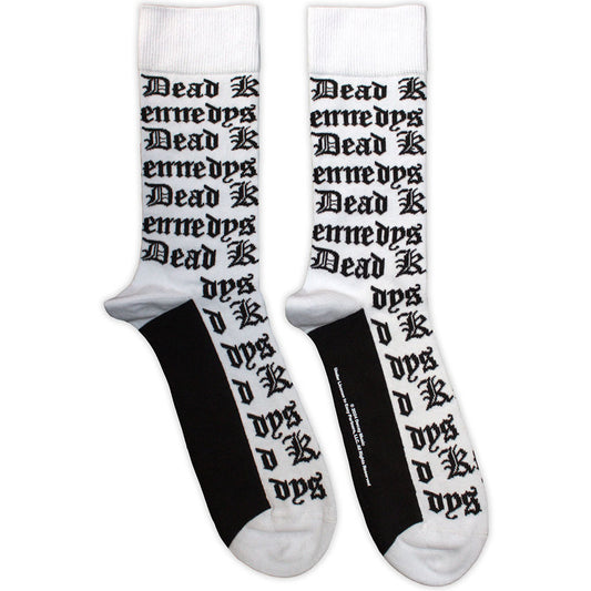 Dead Kennedys Socks: Gothic Logo Pattern