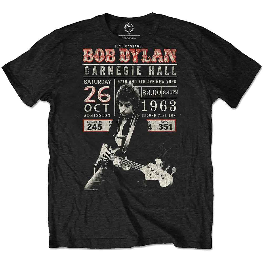 Bob Dylan T-Shirt: Carnegie Hall '63 Eco