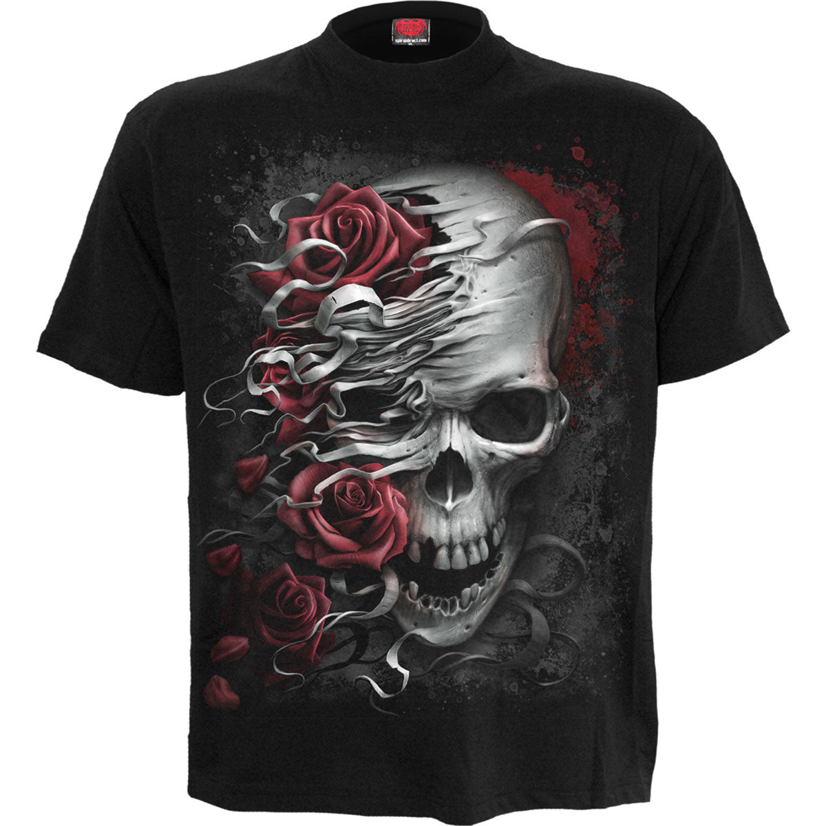 Spiral T-Shirt: Skulls N' Roses