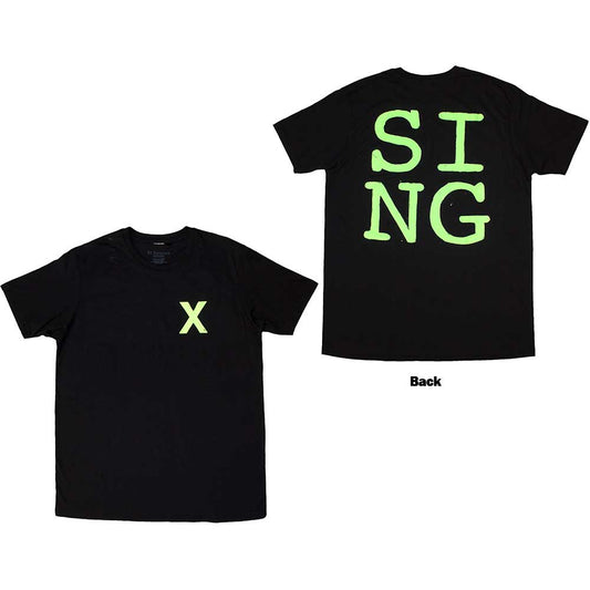 Ed Sheeran T-Shirt: Multiply Pocket - Sing