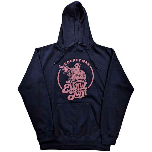 Elton John Pullover Hoodie: Rocketman Circle Point