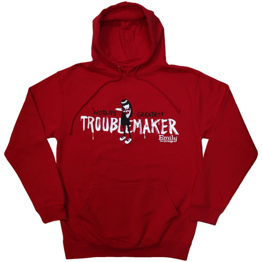 Emily The Strange Pullover Hoodie: Troublemaker
