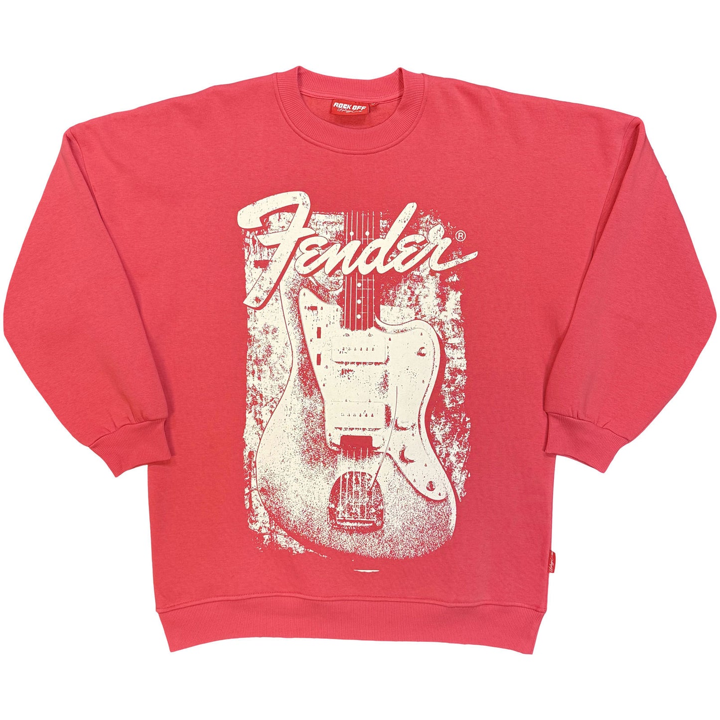 Fender Ladies Unplugged Sweatshirt: Distressed Guitar