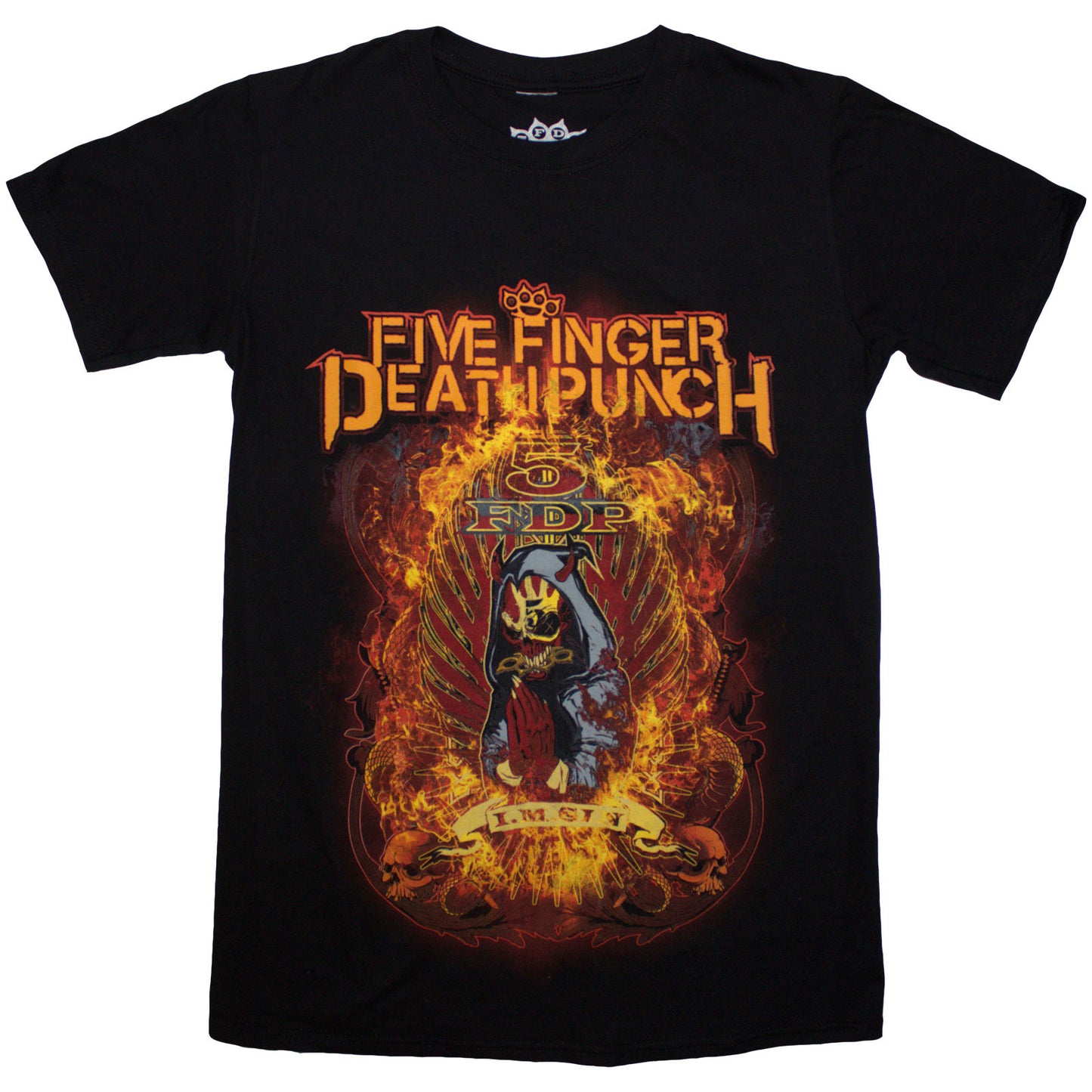 Five Finger Death Punch T-Shirt: Burn In Sin