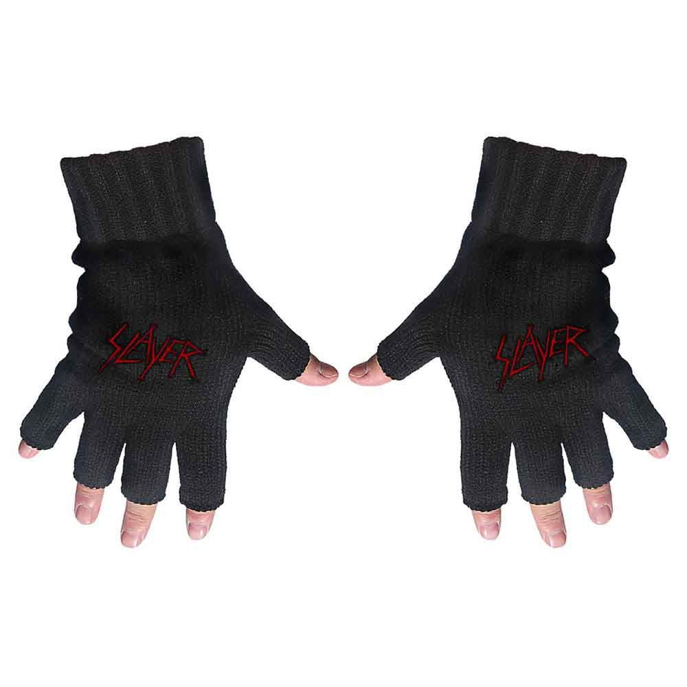 Slayer Gloves: Scratched Logo