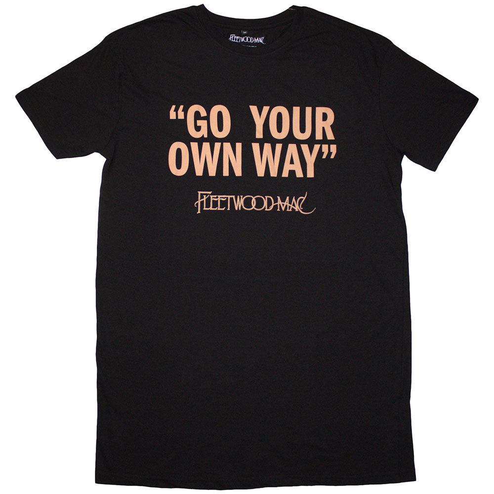 Fleetwood Mac Ladies T-Shirt Dress: Go Your Own Way
