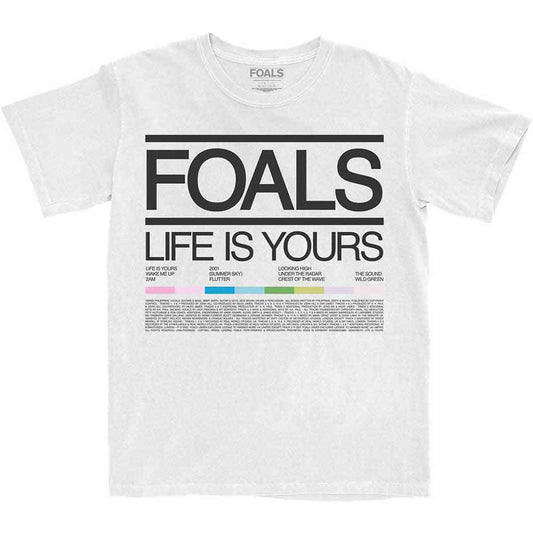 Foals T-Shirt: Life Is Yours Song List