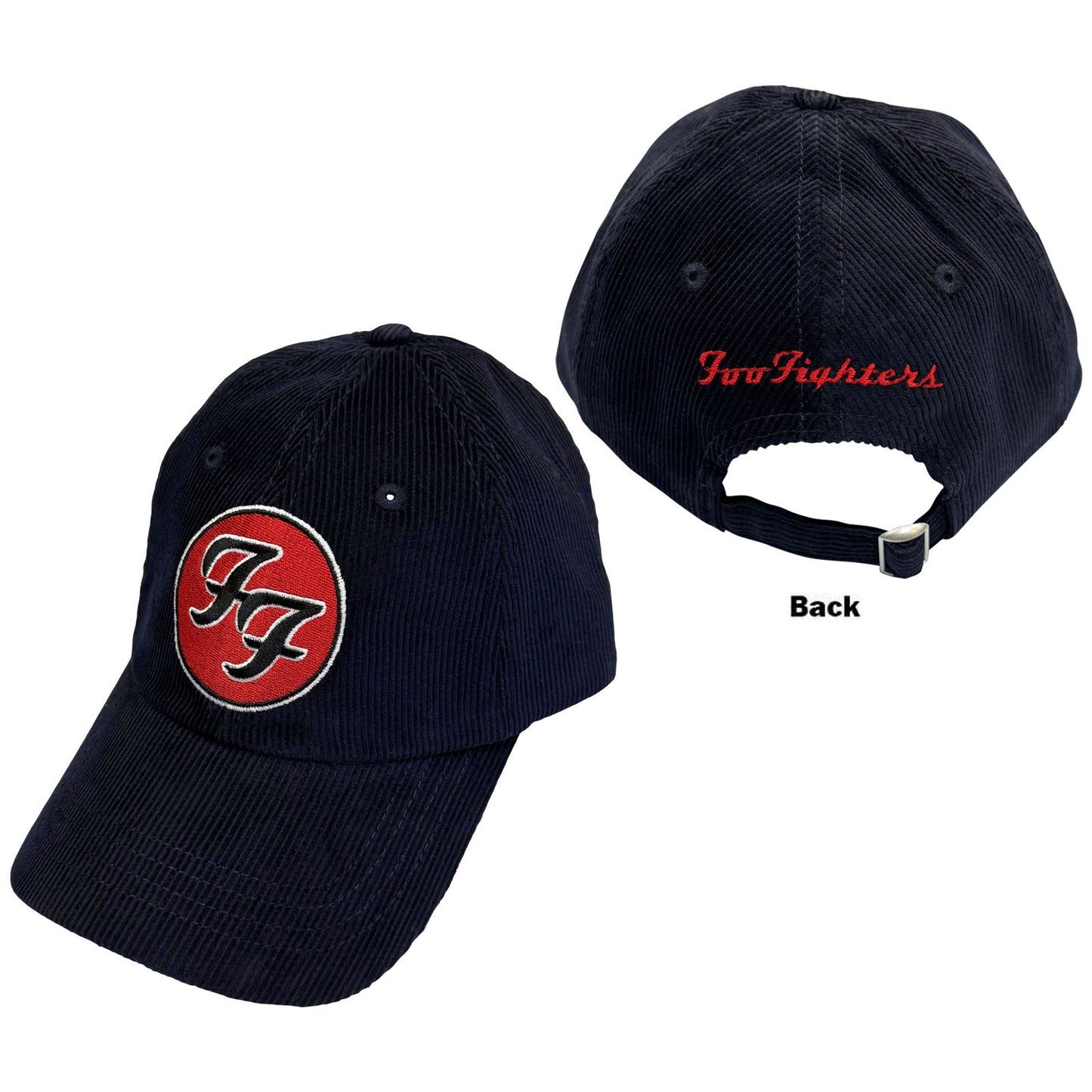 Foo Fighters Baseball Cap: FF & TCATS Logos Corduroy